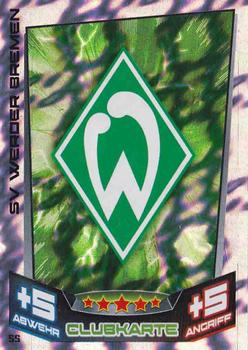 2013-14 Topps Match Attax Bundesliga #55 SV Werder Bremen Club-Logo Front