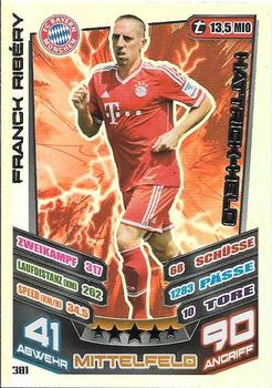 2013-14 Topps Match Attax Bundesliga #381 Franck Ribery Front