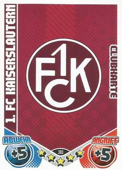 2011-12 Topps Match Attax Bundesliga #393 1. FC Kaiserslautern Front