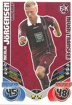 2011-12 Topps Match Attax Bundesliga Extra #27 Nicolai Jörgensen Front