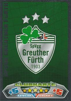 2012-13 Topps Match Attax Bundesliga #109 SpVgg Greuther Furth Front