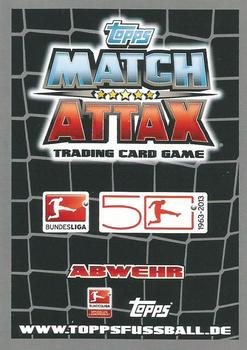 2012-13 Topps Match Attax Bundesliga Extra #500 Bernard Dietz Back