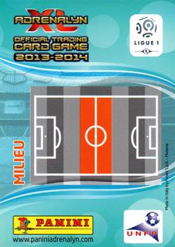2013-14 Panini Adrenalyn XL Ligue 1 #OGCN-6 Fabrice Abriel Back