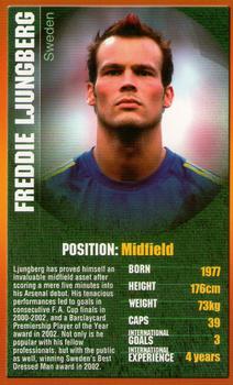 2004 Top Trumps European Football Stars #NNO Freddie Ljungberg Front