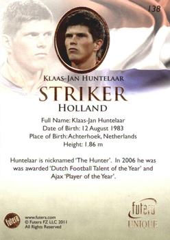 2011 Futera UNIQUE World Football #138 Klaas-Jan Huntelaar Back
