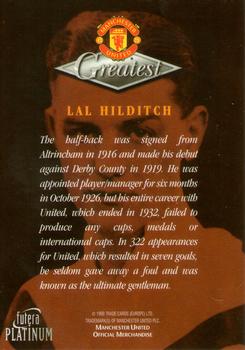 1999 Futera Platinum Manchester United Greatest #NNO Lal Hilditch Back