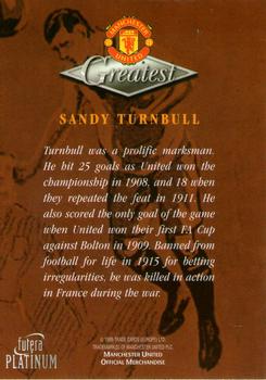 1999 Futera Platinum Manchester United Greatest #NNO Sandy Turnbull Back
