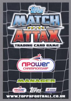 2011-12 Topps Match Attax Championship #100 Nigel Clough Back
