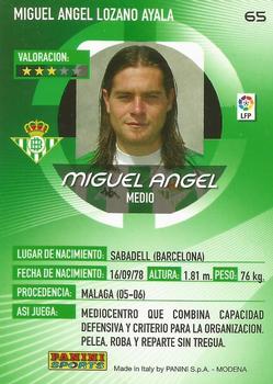 2006-07 Panini Megacracks #65 Miguel Angel Back
