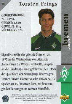 1997 Upper Deck Werder Bremen Box Set #18 Torsten Frings Back
