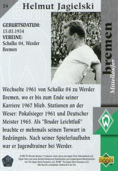 1997 Upper Deck Werder Bremen Box Set #24 Helmut Jagielski Back