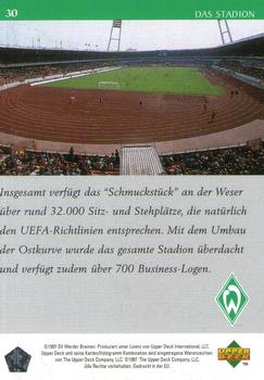 1997 Upper Deck Werder Bremen Box Set #30 Stadium Split 2 Back