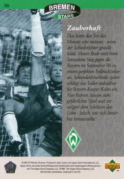 1997 Upper Deck Werder Bremen Box Set #36 Zauberhaft Back