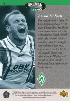 1997 Upper Deck Werder Bremen Box Set #38 Bernd Hobsch Back