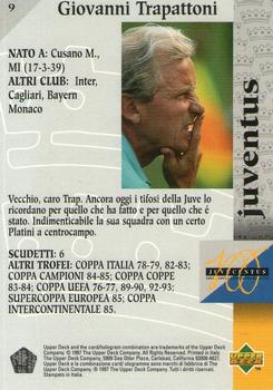 1997 Upper Deck Juventus Box Set #9 Giovanni Trapattoni Back