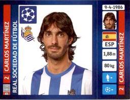 2013-14 Panini UEFA Champions League Stickers #64 Carlos Martinez Front