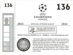 2013-14 Panini UEFA Champions League Stickers #136 Lars Jacobsen Back
