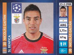2013-14 Panini UEFA Champions League Stickers #160 Nicolas Gaitan Front