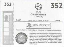 2013-14 Panini UEFA Champions League Stickers #352 Marco Hoger Back