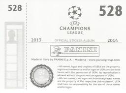 2013-14 Panini UEFA Champions League Stickers #528 Fabian Koch Back
