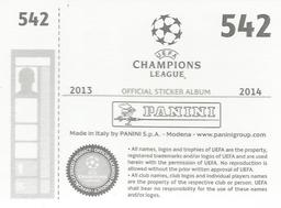 2013-14 Panini UEFA Champions League Stickers #542 Roman Kienast Back