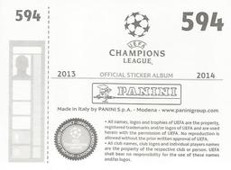 2013-14 Panini UEFA Champions League Stickers #594 Lerin Duarte Back