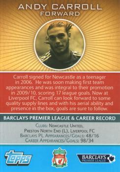 2011-12 Topps Authentics #NNO Andy Carroll Back