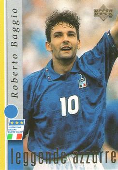 1998 Upper Deck Leggenda Azzurra Box Set #6 Roberto Baggio Front