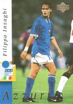 1998 Upper Deck Leggenda Azzurra Box Set #41 Filippo Inzaghi Front