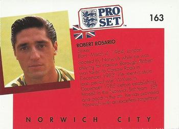 1990-91 Pro Set #163 Robert Rosario Back