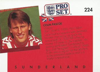 1990-91 Pro Set #224 Colin Pascoe Back