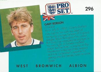 1990-91 Pro Set #296 Gary Robson Back
