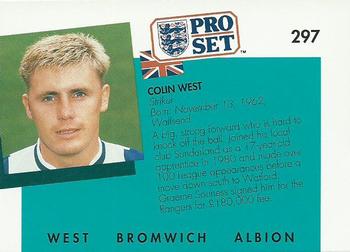 1990-91 Pro Set #297 Colin West Back