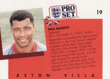 1990-91 Pro Set #19 Paul McGrath Back