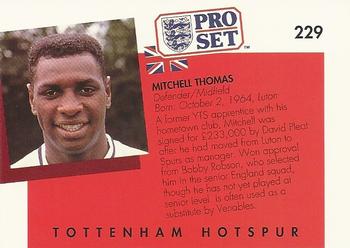 1990-91 Pro Set #229 Mitchell Thomas Back