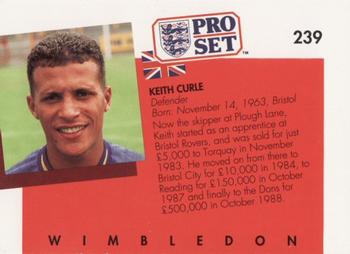 1990-91 Pro Set #239 Keith Curle Back