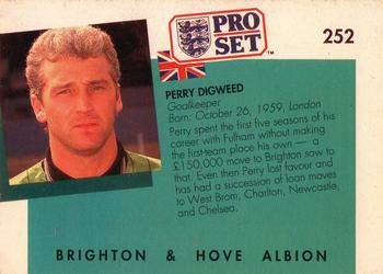 1990-91 Pro Set #252 Perry Digweed Back