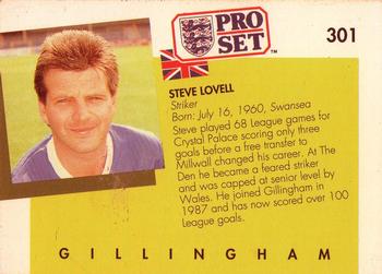 1990-91 Pro Set #301 Steve Lovell Back