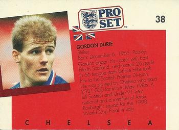 1990-91 Pro Set #38 Gordon Durie Back