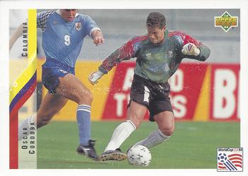 1994 Upper Deck World Cup Contenders English/Italian #34 Oscar Cordoba Front