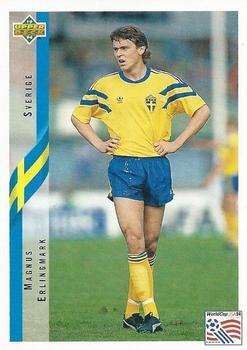 1994 Upper Deck World Cup Contenders English/Italian #80 Magnus Erlingmark Front