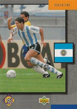 1994 Upper Deck World Cup Contenders English/Italian - UD Set #UD17 Argentina Front