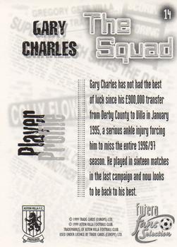1999 Futera Aston Villa Fans Selection #14 Gary Charles Back