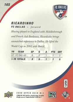 2008 Upper Deck MLS #165 Ricardinho Back