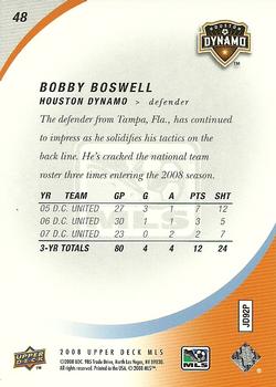2008 Upper Deck MLS #48 Bobby Boswell Back