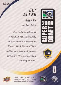 2008 Upper Deck MLS - Super Draft 2008 #SD-8 Ely Allen Back
