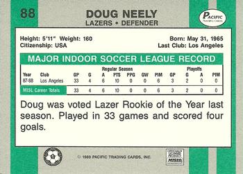 1988-89 Pacific MISL #88 Doug Neely Back