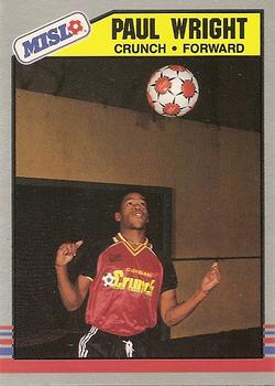 1989-90 Pacific MISL #103 Paul Wright Front