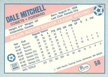 1989-90 Pacific MISL #58 Dale Mitchell Back