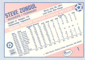 1989-90 Pacific MISL #1 Steve Zungul Back